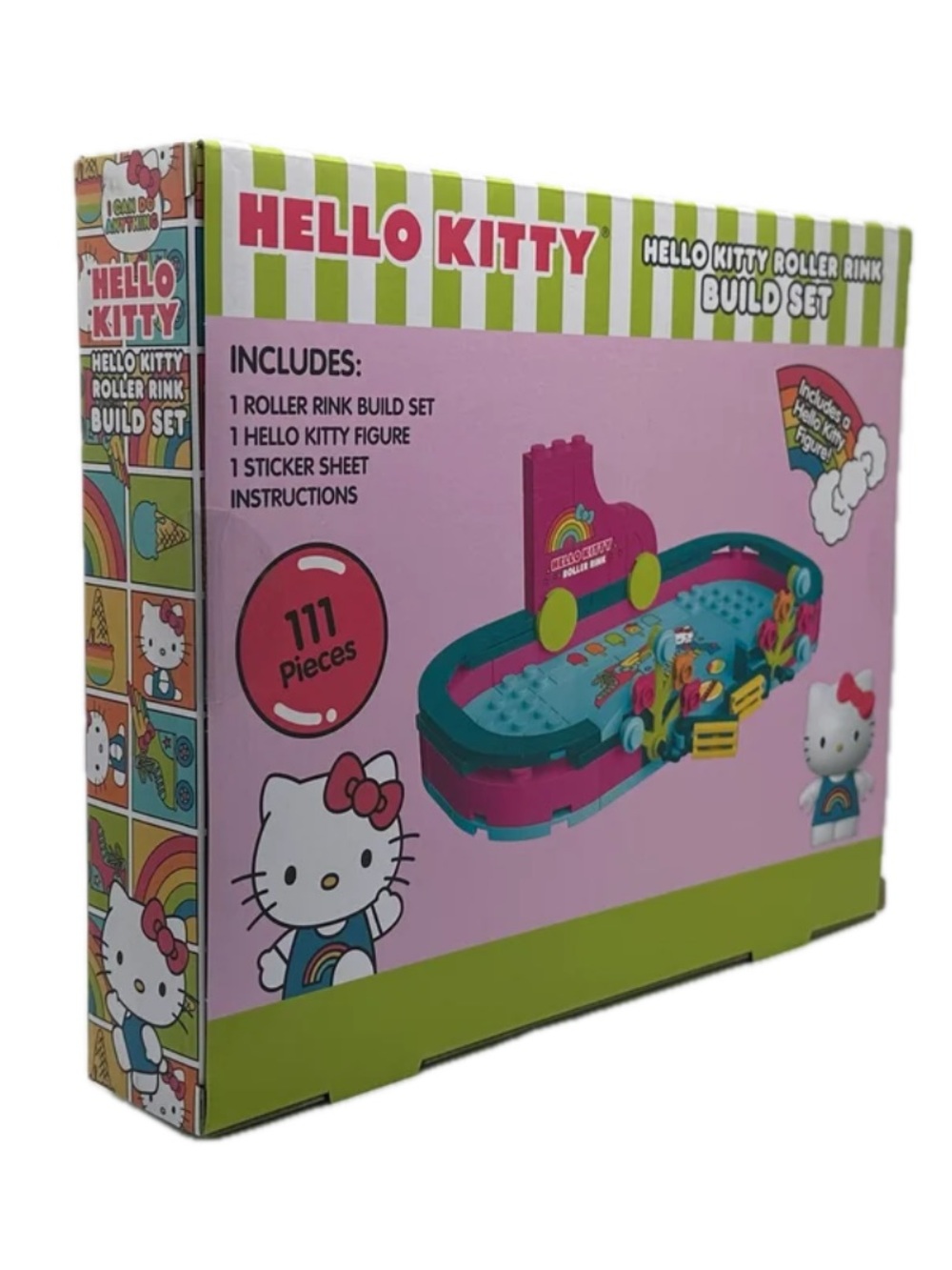 Hello Kitty Pink & Teal Roller Rink Build Set - Picture 3 of 8